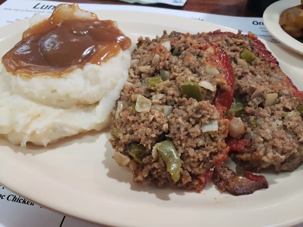 Meatloaf and Mashed Potatoes